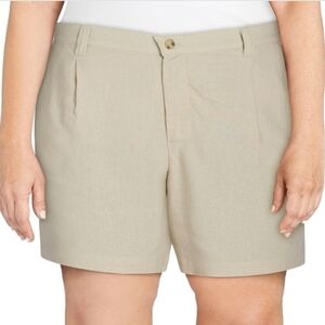 Women's Linen Shorts in Beige